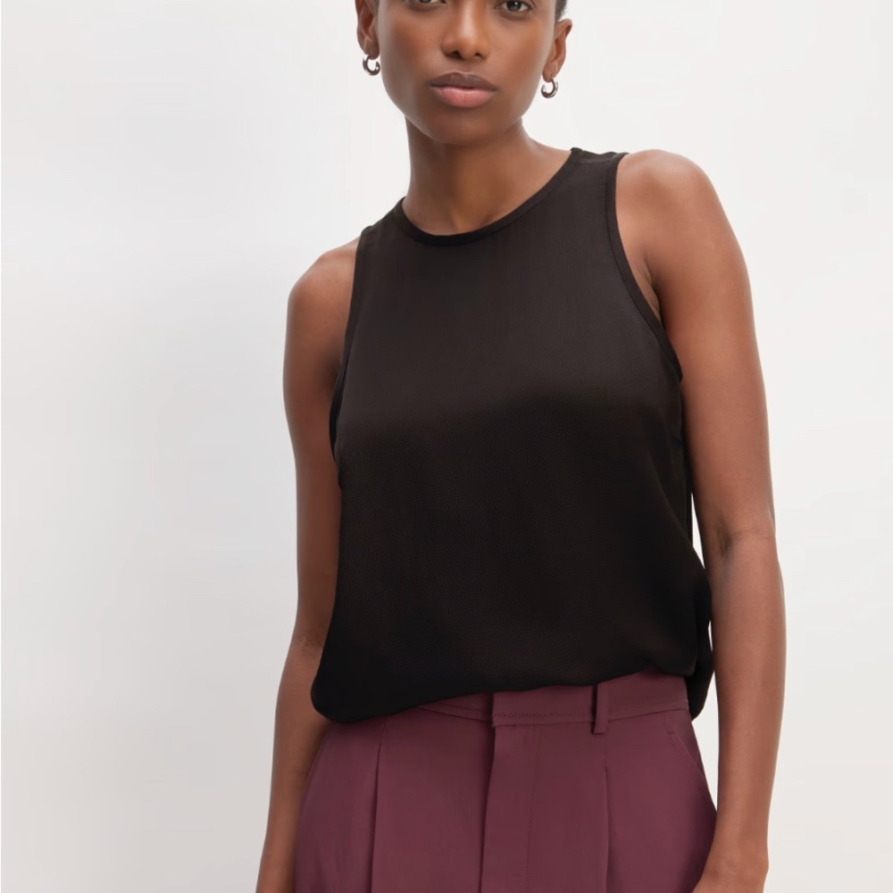 Everlane The Satin Racerback Top